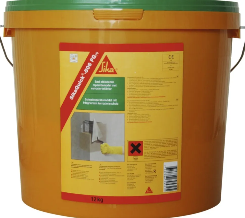 SikaQuick Betonreparatiemortel 506FG R3 Vezelversterkt 12kg