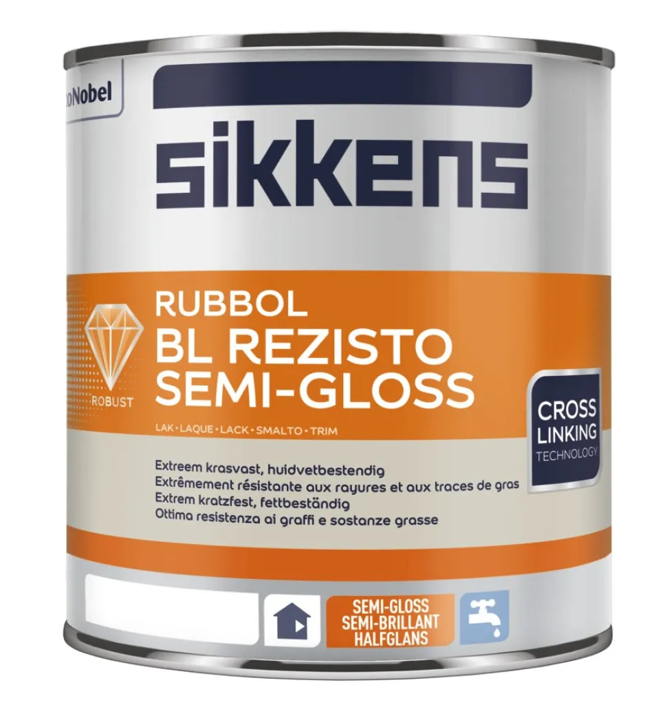 Sikkens Lak Rubbol BL Rezisto Semi Gloss Mengbasis W05 1L