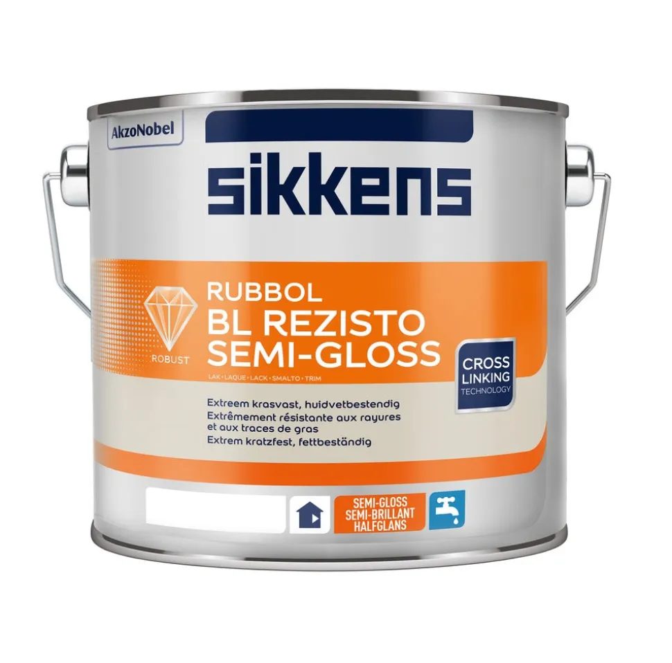 Sikkens Lak Rubbol BL Rezisto Semi Gloss Mengbasis W05 2,5L