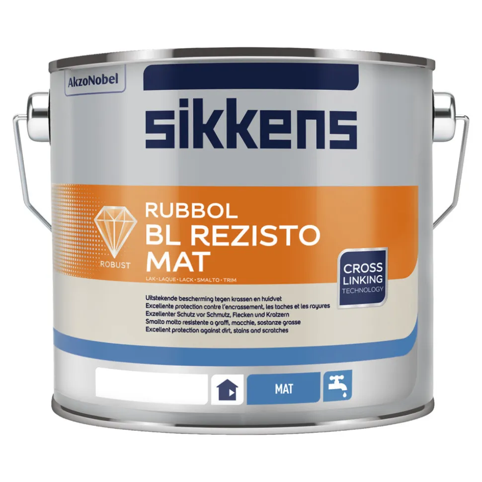 Sikkens Lak Rubbol BL Rezisto Mat Wit 2,5L