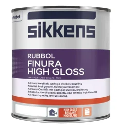 Sikkens Lak Rubbol Finura High Gloss Wit 1L