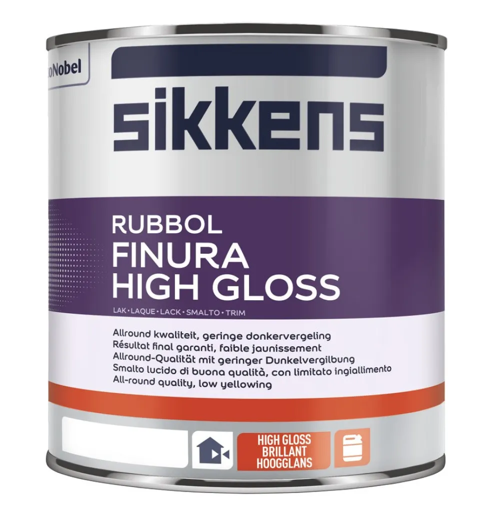 Sikkens Lak Rubbol Finura High Gloss Mengbasis W05 1L