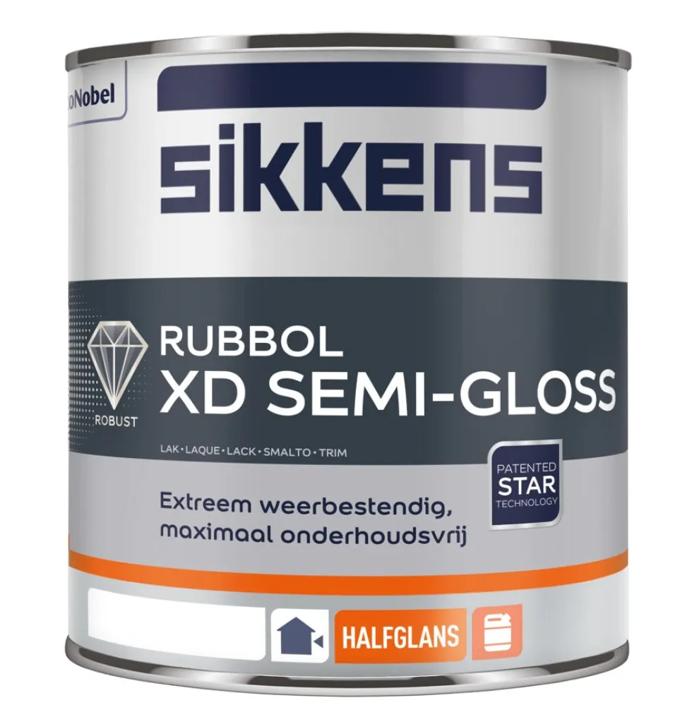 Sikkens Lak Rubbol XD Semi Gloss Mengbasis N00 900ml