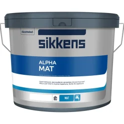 Sikkens Muurverf Alpha Mat Wit/W05 10L