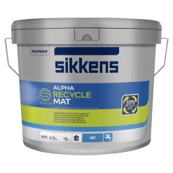 Sikkens Muurverf Alpha Recycle Mat Wit/Mengbasis 10L