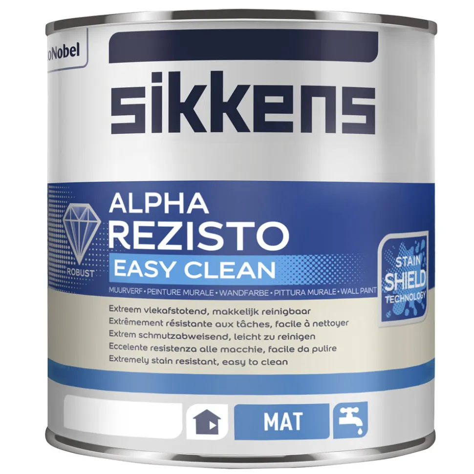 Sikkens Muurverf Alpha Rezisto Easy Clean Mat N00 930ml