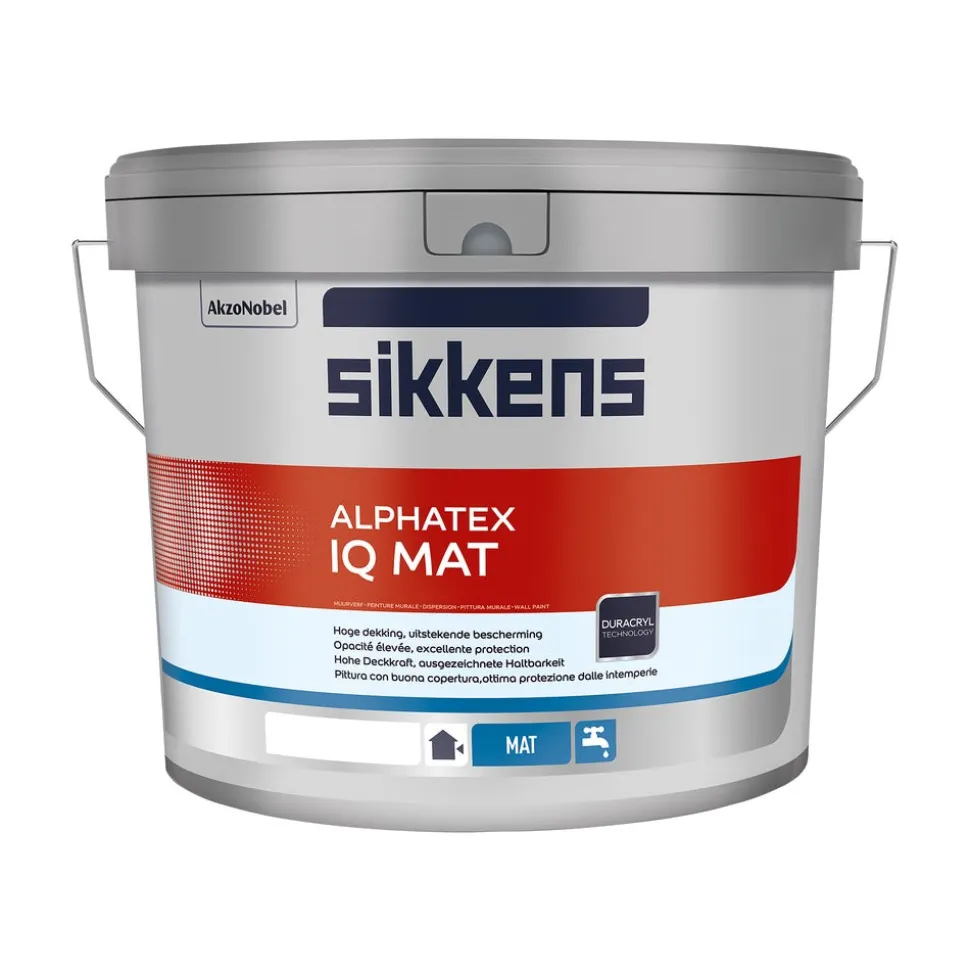 Sikkens Muurverf Alphatex IQ Mat N00 4,65L