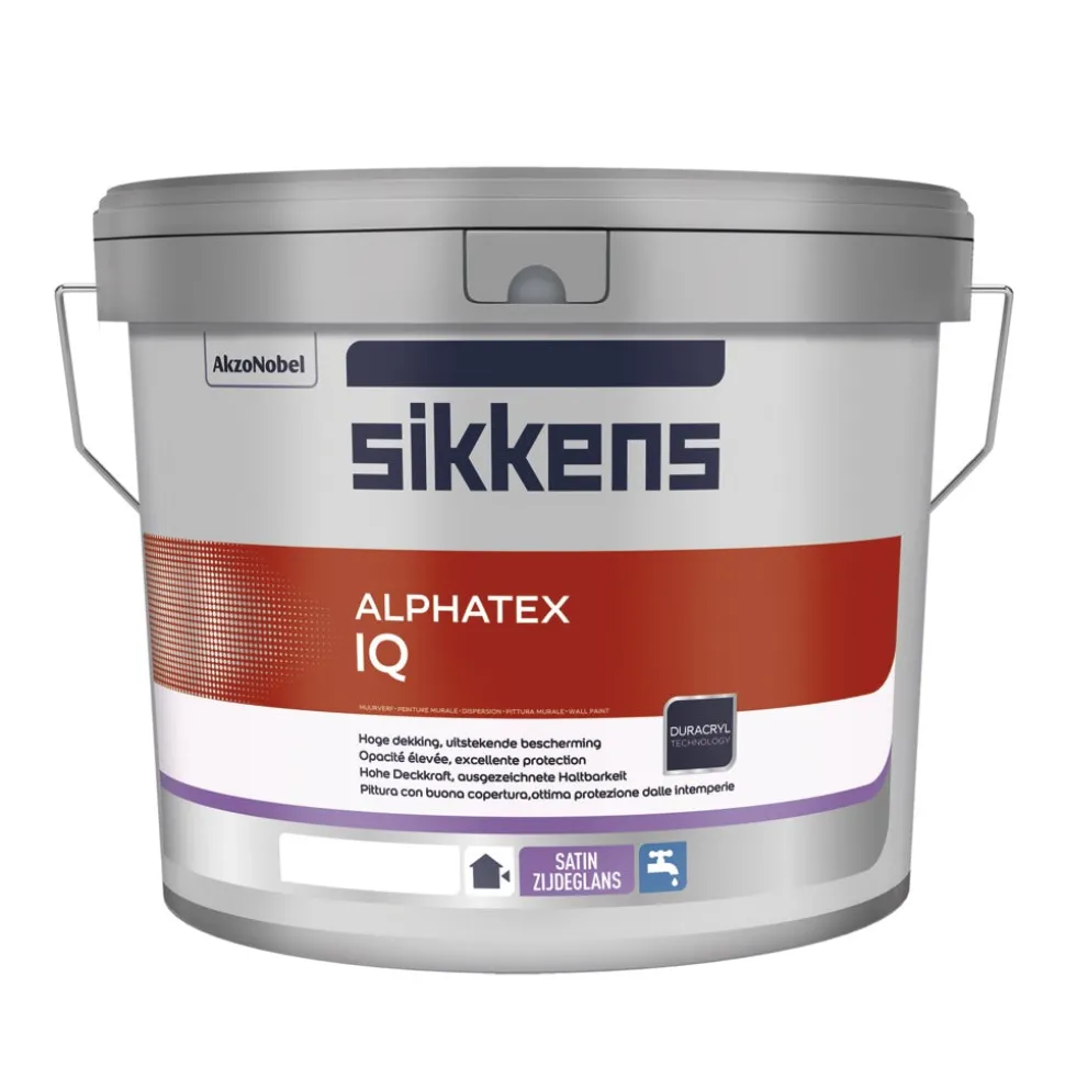 Sikkens Muurverf Alphatex IQ Zijdeglans W05 10L