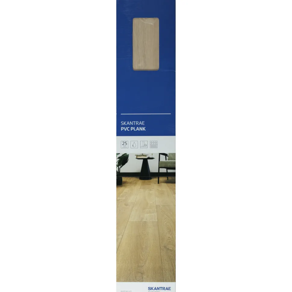 Skantrae PVC vloer Plank XB 4+1mm licht eiken 23,2x123,5cm 2,29m2