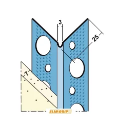 Slimgrip Hoekprofiel SG1040 Alu-zink Stucdikte 7mm