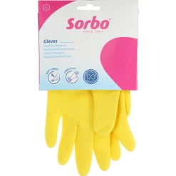 Sorbo huishoudhandschoenen strong geel maat L