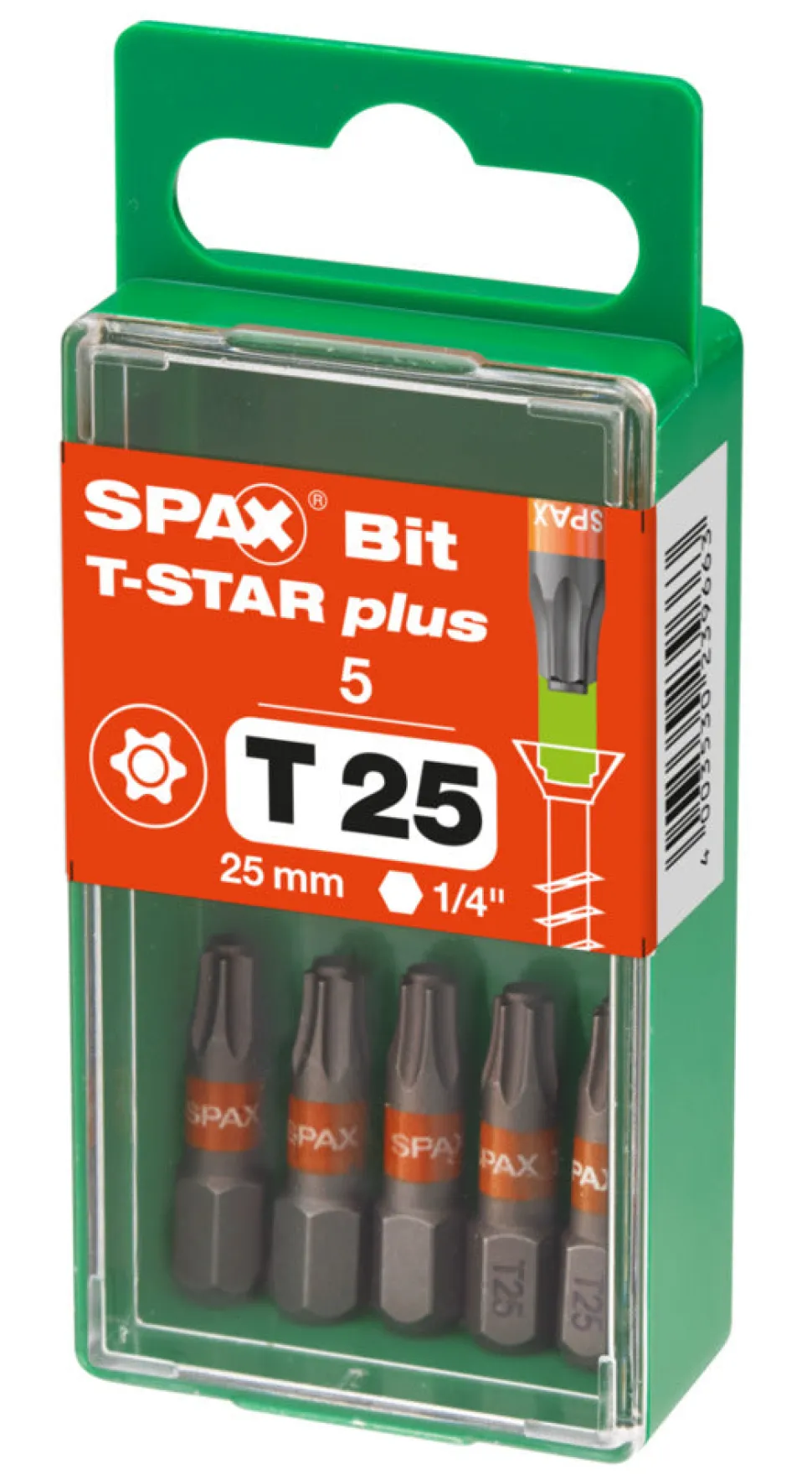SPAX Bit T-STAR Plus S 25mm 5st