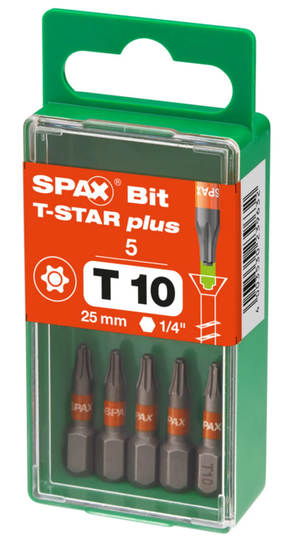 SPAX Bit T-STAR Plus S 25mm 5st