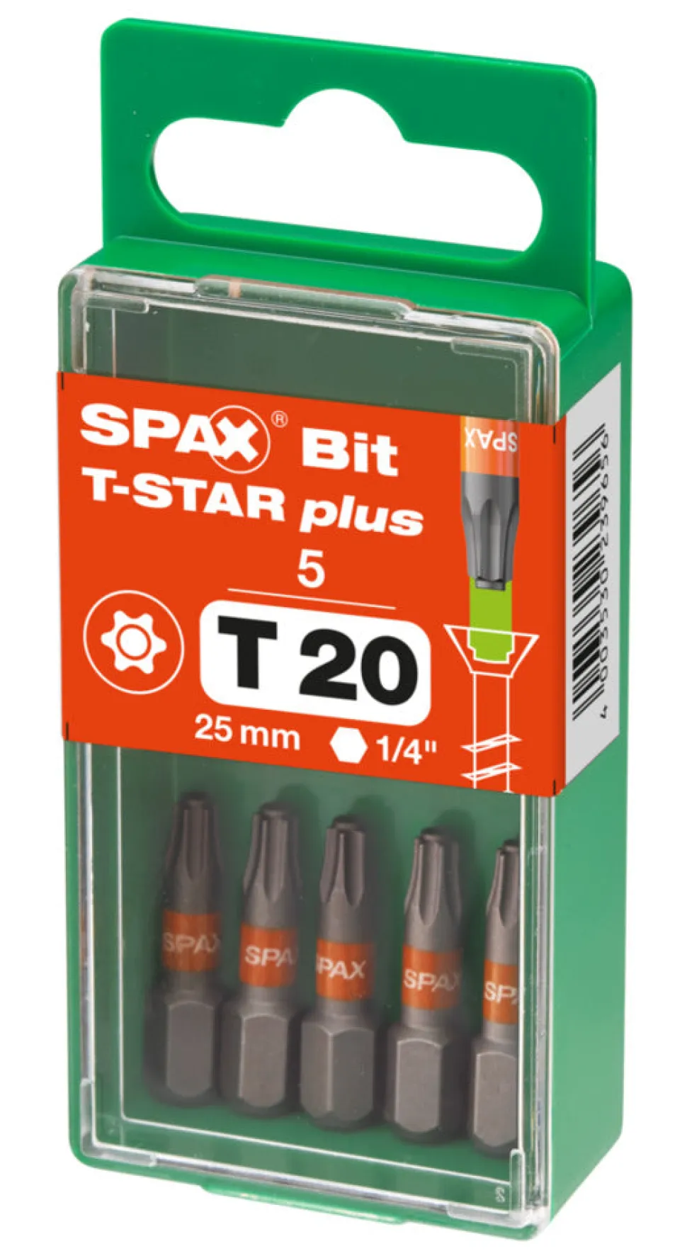 SPAX Bit T-STAR Plus S 25mm 5st