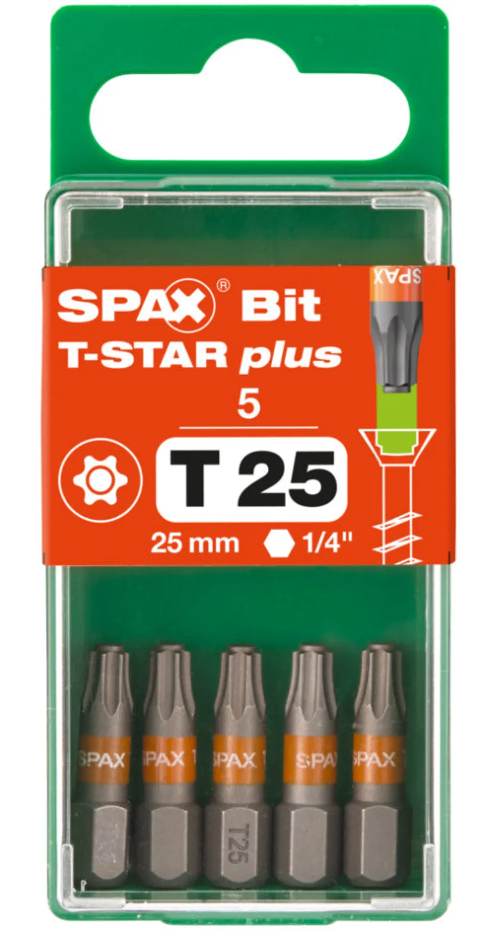 SPAX Bit T-STAR Plus S 25mm 5st