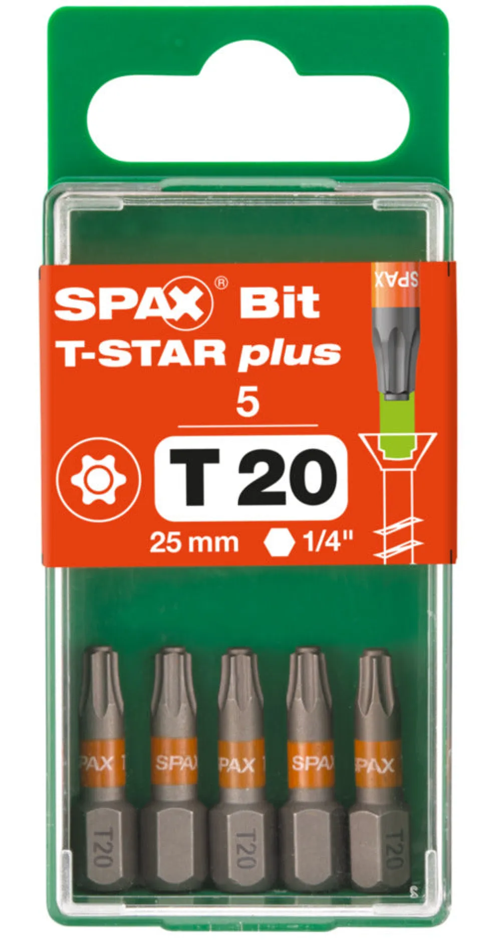 SPAX Bit T-STAR Plus S 25mm 5st