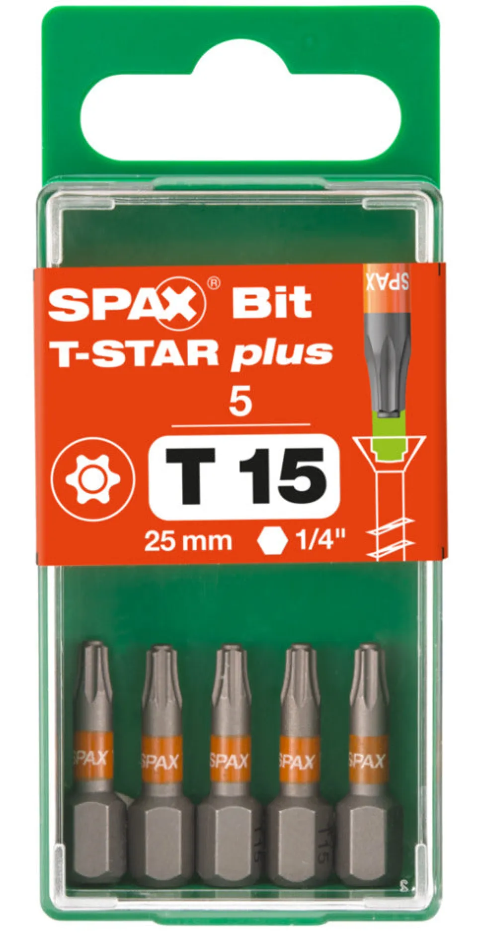 SPAX Bit T-STAR Plus S 25mm 5st