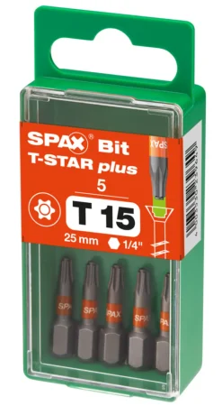 SPAX Bit T-STAR Plus S 25mm 5st