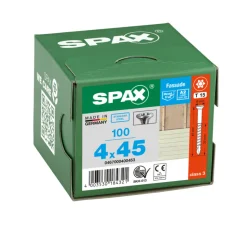 SPAX Gevelschroef RVS A2 VK Klein 4x45mm Deeldraad T-STAR Plus T15 100st