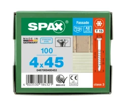 SPAX Gevelschroef RVS A2 VK Klein 4x45mm Deeldraad T-STAR Plus T15 100st