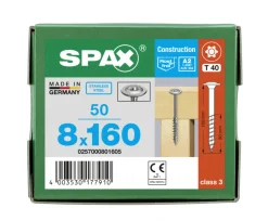 SPAX Tellerkopschroef RVS A2 DK Deeldraad T-STAR Plus T40 50st