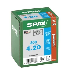SPAX Universele Schroef RVS A2 VK Voldraad 200st