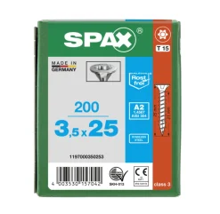 SPAX Universele Schroef RVS A2 VK Voldraad 200st