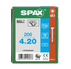 SPAX Universele Schroef RVS A2 VK Voldraad 200st