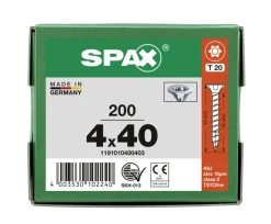 SPAX Universele Schroef Verzinkt VK Voldraad 200st