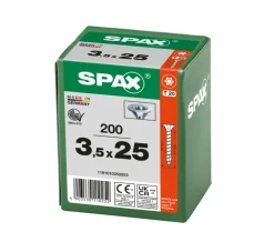SPAX Universele Schroef Verzinkt VK Voldraad 200st