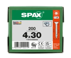 SPAX Universele Schroef Verzinkt VK Voldraad 200st