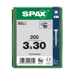 SPAX Universele Schroef Verzinkt VK Voldraad 200st