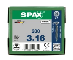 SPAX Universele Schroef Verzinkt VK Voldraad 200st
