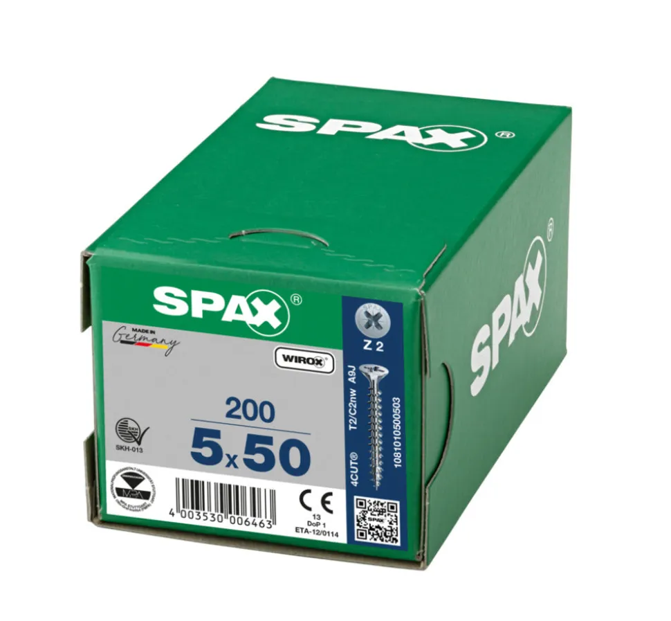 SPAX Universele Schroef Verzinkt VK Voldraad 200st