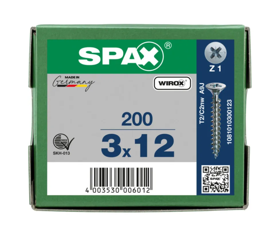 SPAX Universele Schroef Verzinkt VK Voldraad 200st