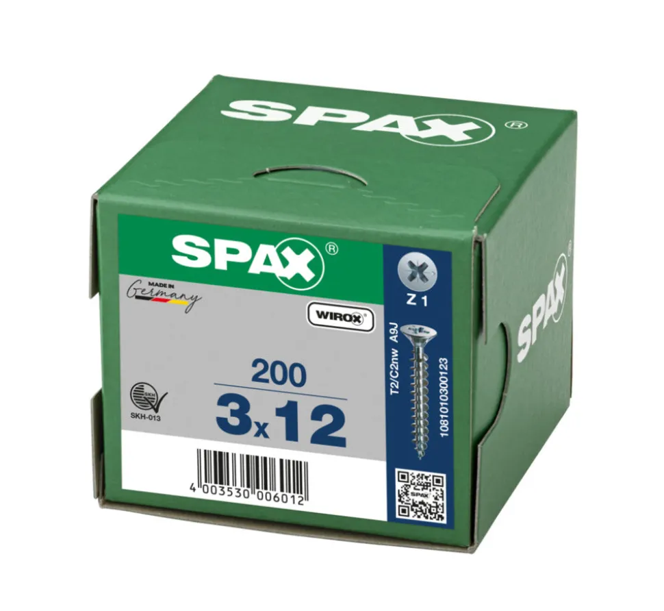SPAX Universele Schroef Verzinkt VK Voldraad 200st