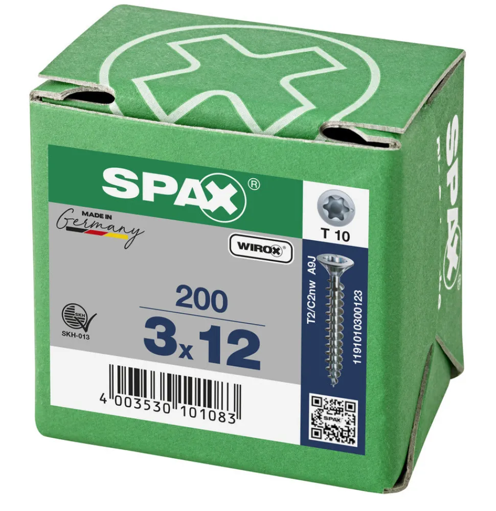 SPAX Universele Schroef Verzinkt VK Voldraad 200st