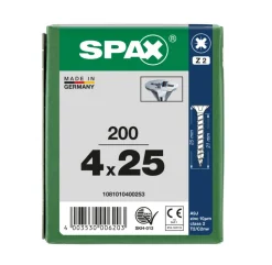 SPAX Universele Schroef Verzinkt VK Voldraad 200st