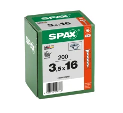 SPAX Universele Schroef Verzinkt VK Voldraad 200st