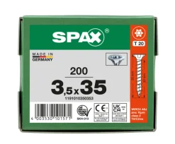 SPAX Universele Schroef Verzinkt VK Voldraad 200st