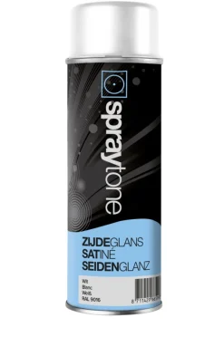 Spraytone Spuitlak Zijdeglans RAL 9016 Wit 400ml