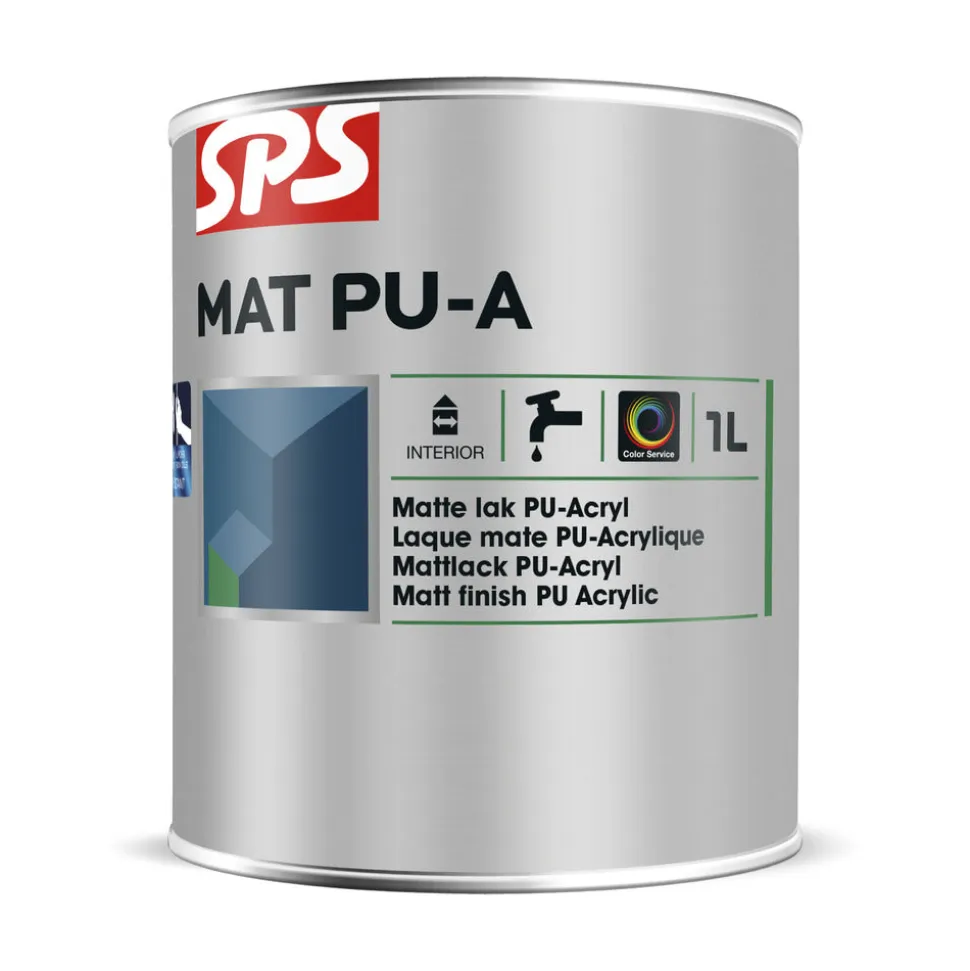 SPS Lak Mat PU-A Wit 2,5L