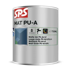 SPS Lak Mat PU-A Wit 750ml