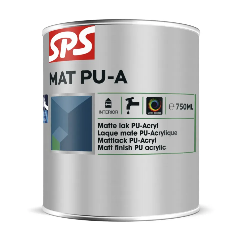 SPS Lak Mat PU-A Wit 750ml