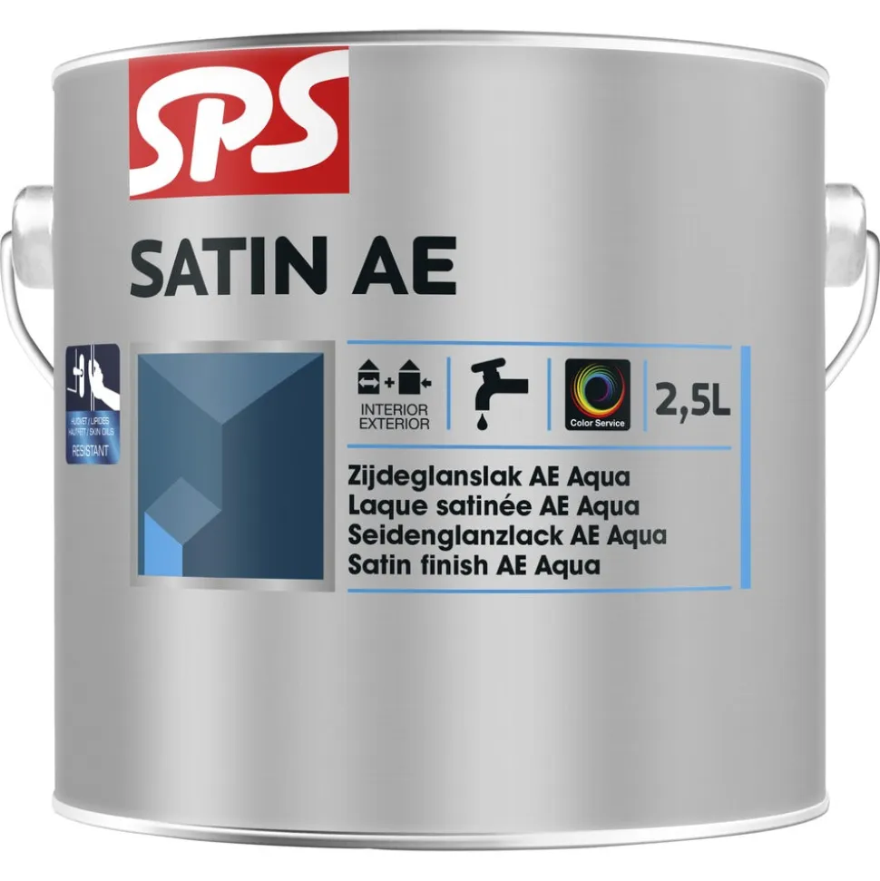 SPS Lak Satin AE Wit 2,5L