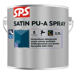 SPS Lak Satin PU-A Spray Wit/Mengbasis P 2,5L