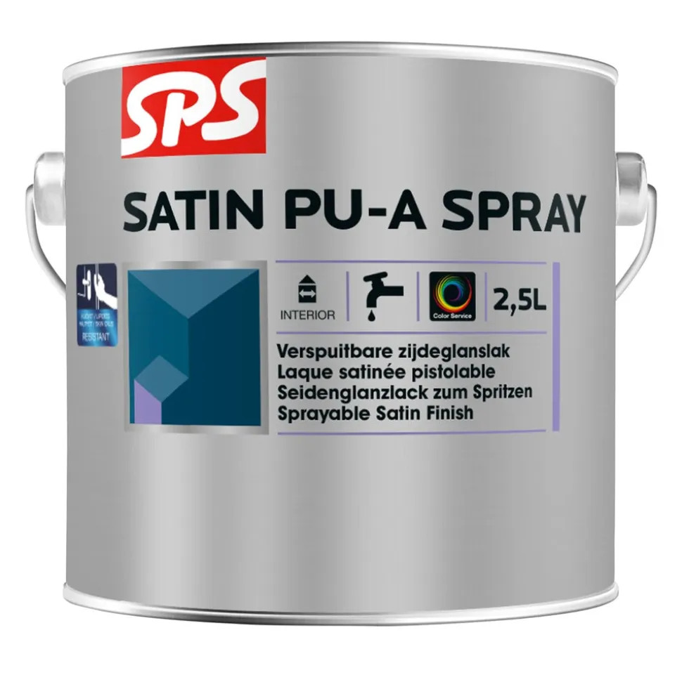 SPS Lak Satin PU-A Spray Wit/Mengbasis P 2,5L