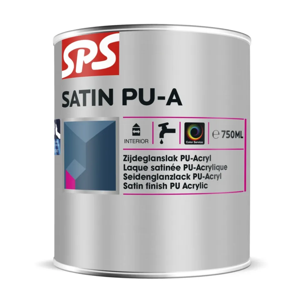 SPS Lak Satin PU-A Wit 0,75L