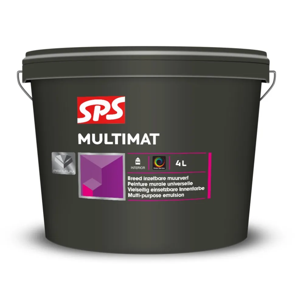 SPS Muurverf Multimat Wit P 4L