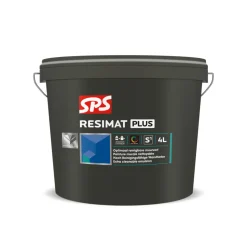 SPS Muurverf Resimat Plus Wit P 4L